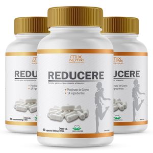 Kit 3x Reducere + Cromo (500mg) 90 Cápsulas - Mix Nutri