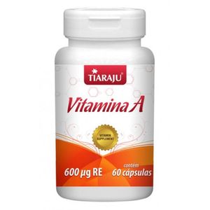 Vitamina A (600mcg) 60 Cápsulas - Tiarajú