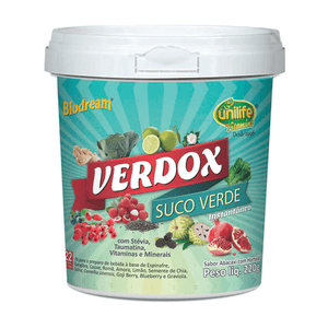 Verdox Suco Verde Sabor Abacaxi Com Hortelã 220g - Unilife