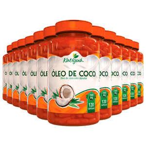 Caixa 12x Óleo de Coco (1000mg) 120 Cápsulas - Katiguá