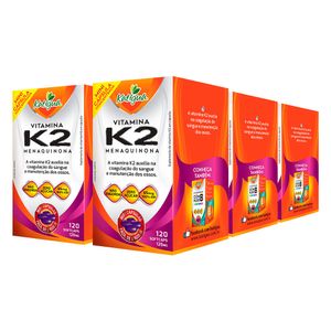 Kit 6x Vitamina K2 120 Cápsulas - Katiguá