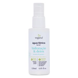 Água Tônica Facial Hidratação e Detox Lavanda e Gerânio 120ml -  Vegana Wnf