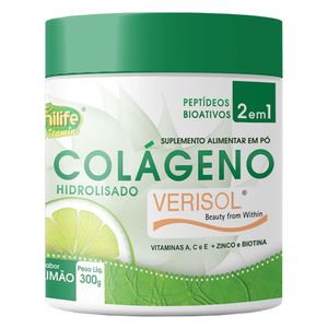 Colágeno Hidrolisado em pó Verisol sabor Limão 300g - Unilife