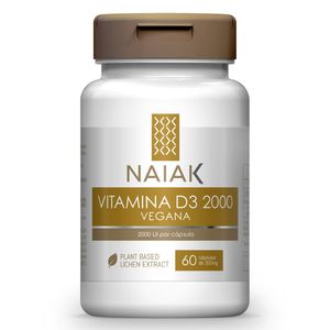 Vitamina D3 2000UI (Vegana) 60 Cápsulas - Naiak