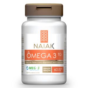 Ômega-3 TG - Óleo de Peixe (1000mg) 60 Cápsulas - Naiak