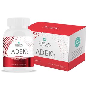 Adek2 - Complementos Alimenticios de Vitaminas A, D, E y K (250mg) 60 Cápsulas Blandas - Central Nutrition