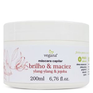 Máscara Capilar (Ylang-ylang & Jojoba) Brilho e Maciez 200ml - Vegana Wnf