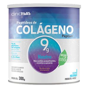 Colágeno Peptan 9g Com Estévia Sabor Neutro 300g - Chá Mais