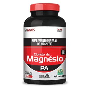 Cloreto de Magnésio (500mg) 60 Cápsulas - Chá Mais