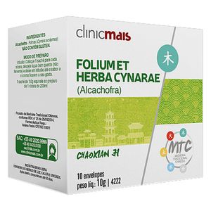 Chá Alcachofra - Folium Et Herba Cynarae 10 Sachês - Chá Mais