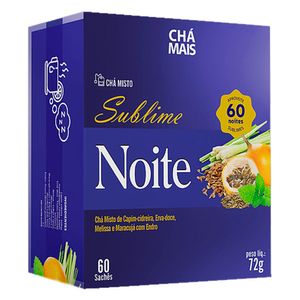 Chá Sublime Noite - Chá Misto 60 Sachês - Chá Mais