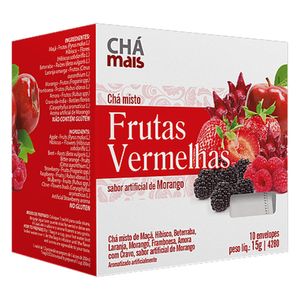 Chá Frutas Vermelhas sabor Morango 10 Sachês - Chá Mais