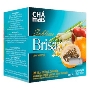 Chá Sublime Brisa Sabor Maracujá 10 Sachês - Chá Mais