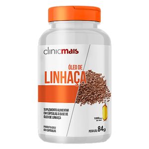 Óleo de Linhaça (1000mg) 60 Cápsulas - Chá Mais