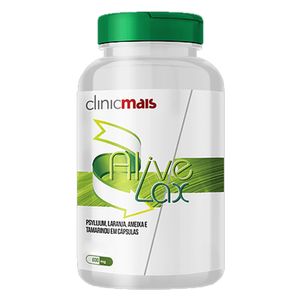 Alivelax - Psyllium, Laranja, Ameixa e Tamarindu (600mg) 100 Cápsulas - Chá Mais