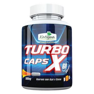 Turbo Caps X Energy Guaraná e Açaí (500mg) 60 Cápsulas - Katiguá