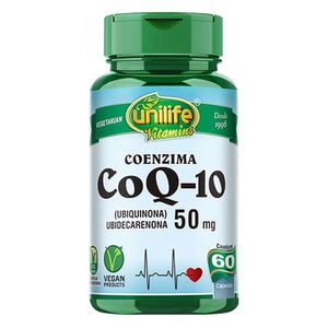 Coenzima Q10 - Ubiquinona (50mg) 60 Cápsulas Vegetarianas - Unilife