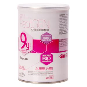 Colágeno Peptgen 9g Sabor Natural 150g - Chá MaIs