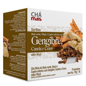 Té de Jengibre, Canela y Clavo 10 Sobres - Chá Mais