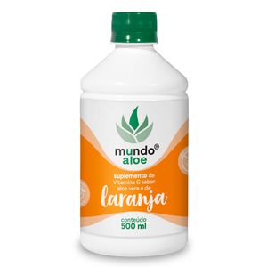 Aloe Vera (Babosa) sabor Laranja 500ml - Mundo Aloe