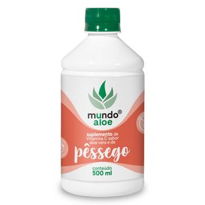 Aloe Vera (Babosa) sabor Pêssego 500ml - Mundo Aloe