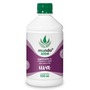 Aloe Vera (Aloe Vera) Sabor Uva 500ml - Mundo Aloe