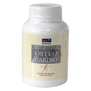 Ósteo & Cardio Suplemento Alimentar de Magnésio, K2 e D3 (500mg) 60 Cápsulas - Anew