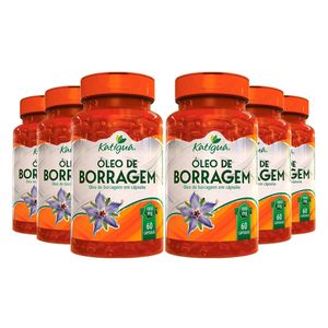 Kit 6x Óleo de Borragem (1000mg) 60 Cápsulas - Katiguá