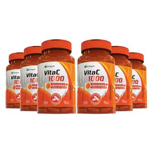 Kit 6x Vitamina C 1000 (500mg) 60 Cápsulas - Katiguá