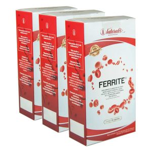 Kit 3x Ferrita 30 Cápsulas Vegetarianas - Natural