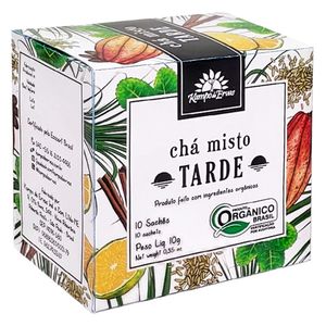 Té Mixto de la Tarde 10 Sobres (Té Mate, Hierba Limón, Cacao, Naranja, Canela e Hinojo) 10g - Herbal Kampo