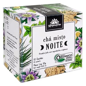 Té Mixto Noche 10 Sobres (Hierba Limón, Maracuyá, Menta, Jengibre) 10g - Herbal Kampo