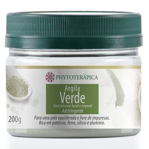 Argila Verde (Adstringente) 200g - Phytoterápica