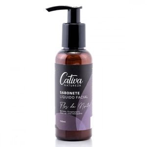 Sabonete Líquido Facial Flor da Noite (Óleo essencial de Rosa Mosqueta, Belides, Ecophysalis) 110ml - Cativa Natureza