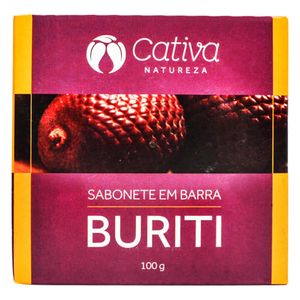 Sabonete em Barra de Buriti (Óleo de Buriti, Extrato de Flores e Frutas) 100g - Cativa Natureza