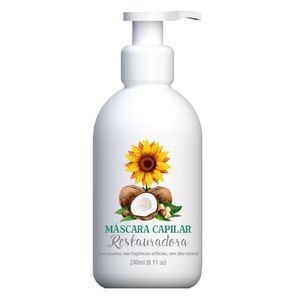 Máscara Capilar Restauradora (Coco, Chá Verde e Gengibre) 240ml - Multi Vegetal