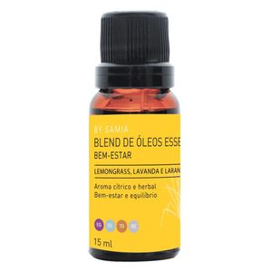 Blend de Óleos Essenciais Bem-Estar (Lemongrass, Lavanda e Laranja) 15ml - By Samia