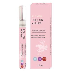 Roll On Mulher Gerânio e Sálvia (Equilíbrio Feminino e Conforto Emocional) 10ml - By Samia