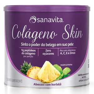 Colágeno Skin ABACAXI COM HORTELÃ 200g - Sanavita