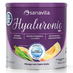 Hyaluronic Skin Sabor MELOCOTON CON HIERBA SANTA 300g - Sanavita