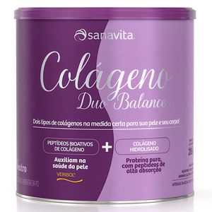 COLÁGENO DUO BALANCE SABOR NEUTRO (COLÁGENO VERISOL + COLÁGENO HIDROLISADO) 285g - Sanavita