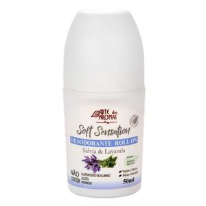 DESODORANTE ROLL ON SOFT SENSATION (SALVIA Y LAVANDA) 50G - ARTE DOS AROMAS