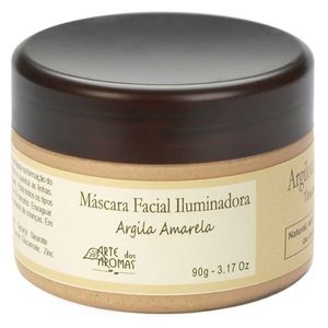 MÁSCARA FACIAL ILUMINADORA (ARGILA AMARELA) 90G - ARTE DOS AROMAS