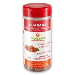 Guaraná (500mg) 50 Cápsulas - Meissen