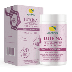 Luteína com Ômega 3 e Óleo de Cártamo (750mg) 60 Cápsulas - Apis Brasil