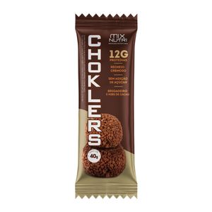 BARRA DE PROTEÍNA CHOKLER'S SABOR BRIGADEIRO E NIBS DE CACAU 40G - MIX NUTRI