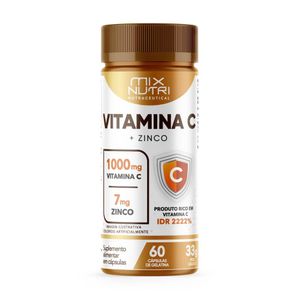 VITAMINA C + ZINC 60 CAPSULAS - MEZCLA DE NUTRIENTES