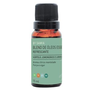 Blend de Óleos Essenciais Refrescante (Hortelã, Lemongrass e Laranja) 15ml - By Samia