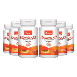 KIT 6X Vitamina K2  60 Cápsulas - Tiarajú
