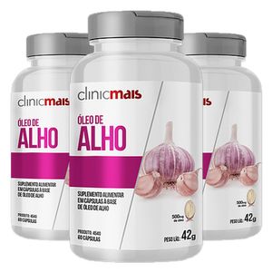 Kit 3x Aceite de Ajo (500mg) 60 Cápsulas - Té Más